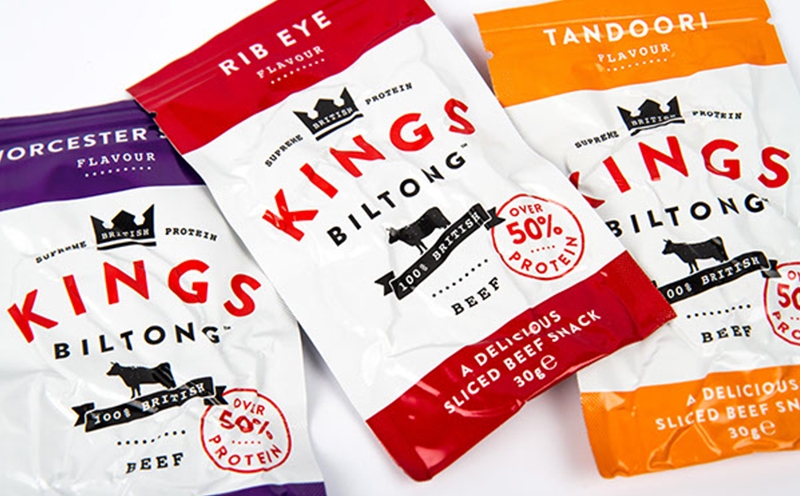 國(guó)王牌牛肉干包裝設(shè)計(jì)，休閑食品的良配