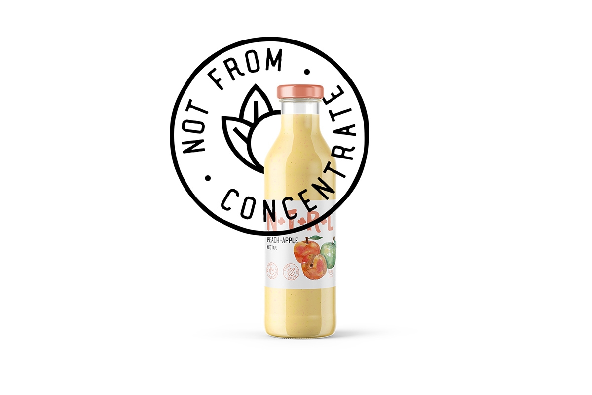 天然飲料，果汁的 品牌的包裝設計