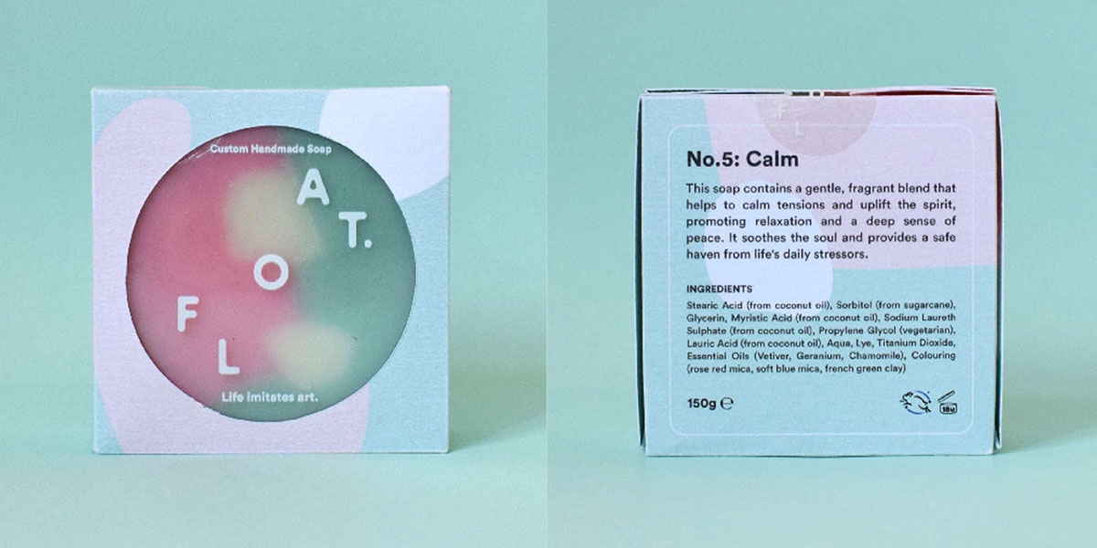 沐浴時間，全新的沐浴用品香皂產品包裝設計，盡情的放松休息吧！