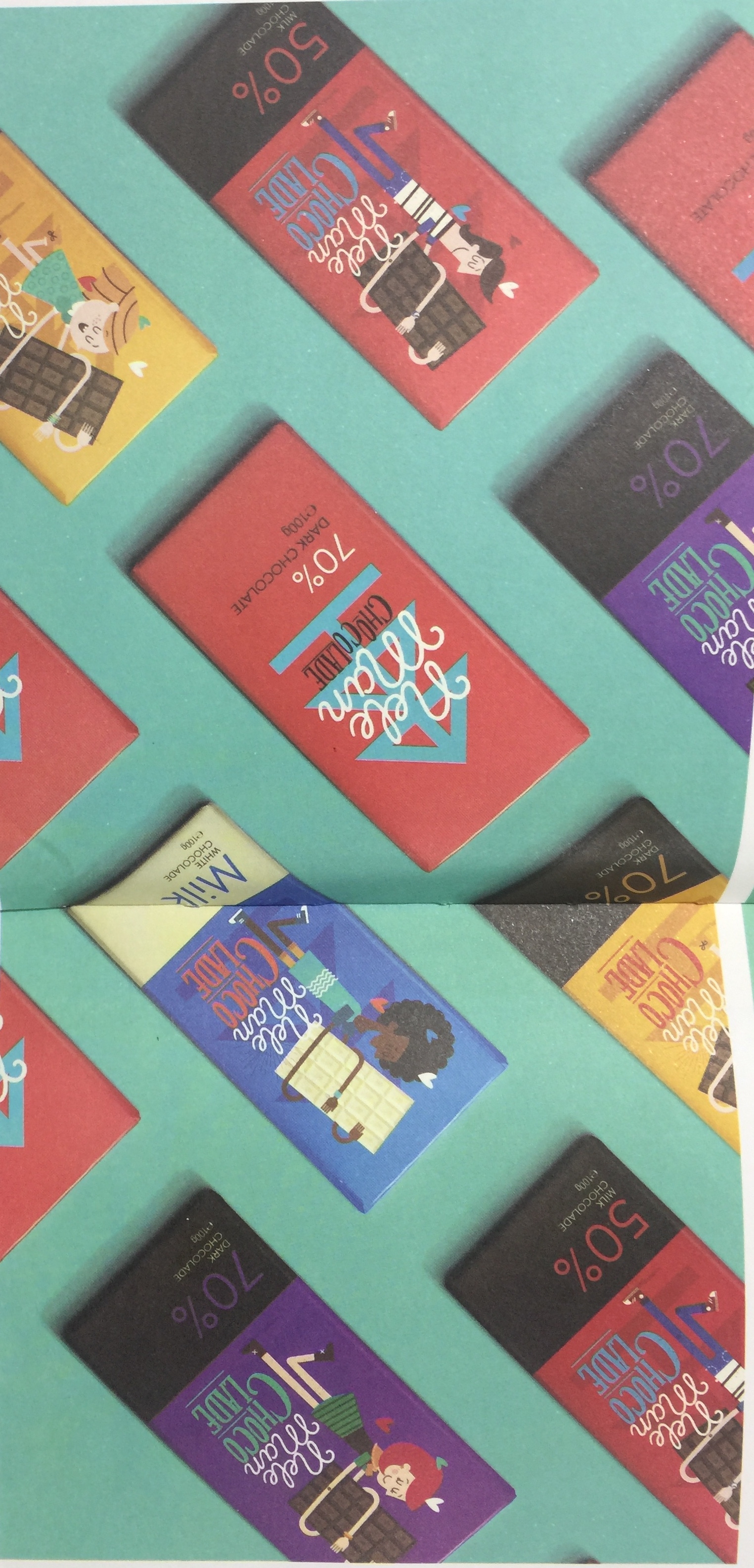 巧克力食品插畫(huà)包裝設(shè)計(jì)