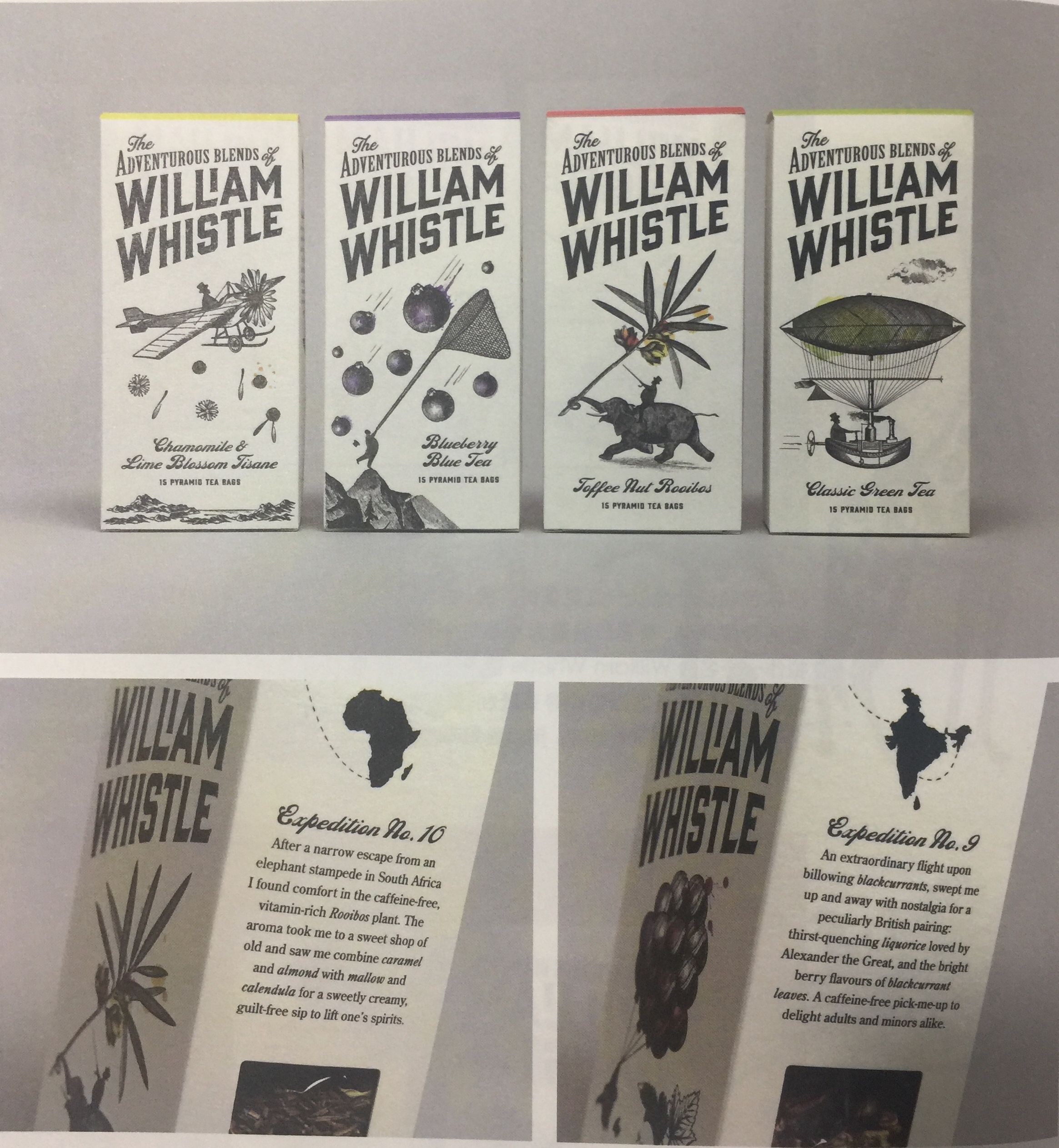 咖啡與花草茶飲品插畫(huà)包裝設(shè)計(jì)