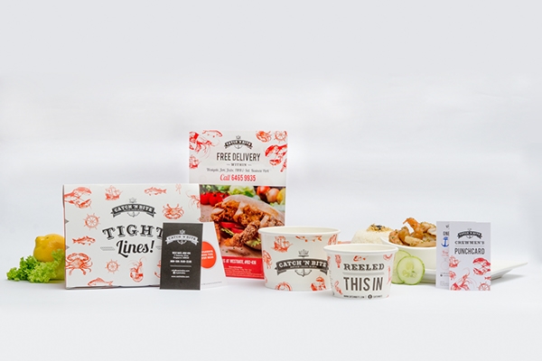 Catch  N Bite海鮮外賣餐飲品牌包裝設計