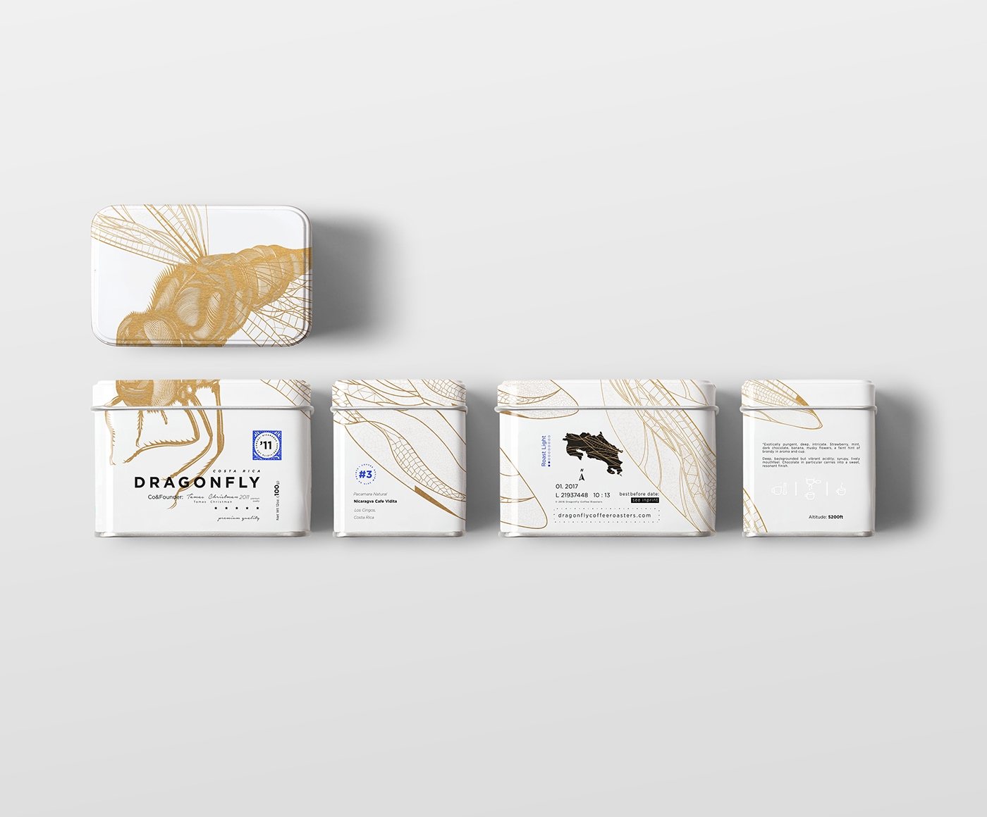 大自然的奇跡，蜻蜓主題的咖啡品牌包裝設(shè)計(jì)