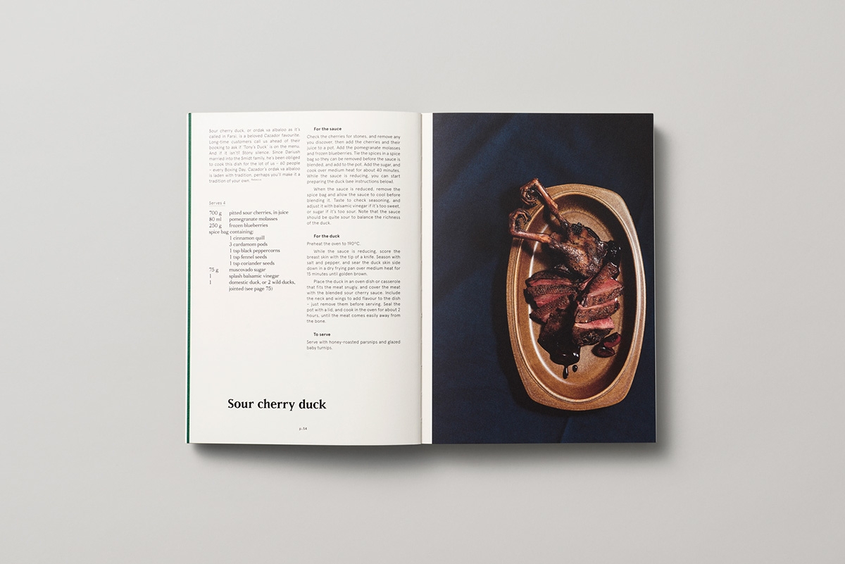 Cazado家庭游戲餐廳食譜包裝設計