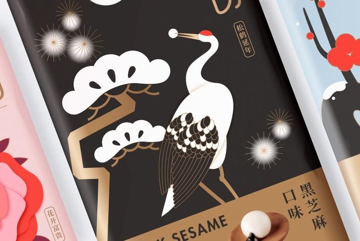 驚艷四座的國風之美，中式湯圓包裝設計