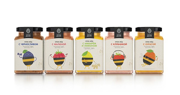 可愛(ài)到飛起的小水果？俏皮蜂蜜漿果包裝設(shè)計(jì)