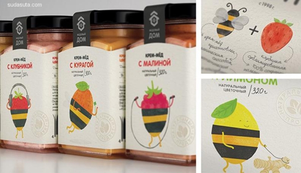 可愛(ài)到飛起的小水果？俏皮蜂蜜漿果包裝設(shè)計(jì)