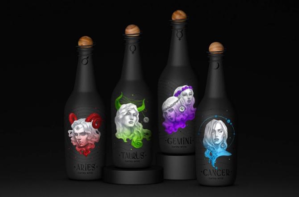 十二星座化身冷艷美女，與你共飲葡萄酒