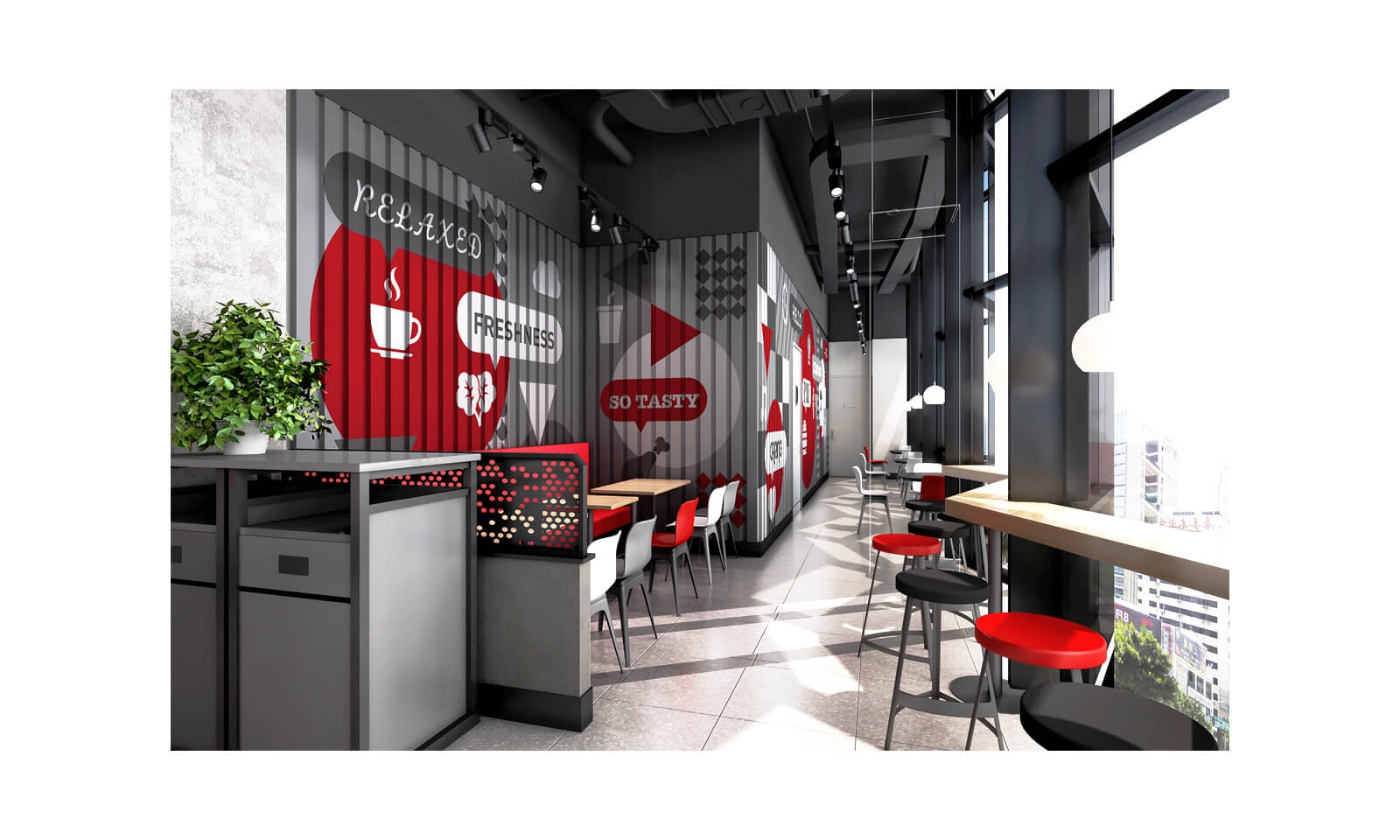 經常去肯德基，卻沒有發現墻上的小巧思|壁畫插畫設計