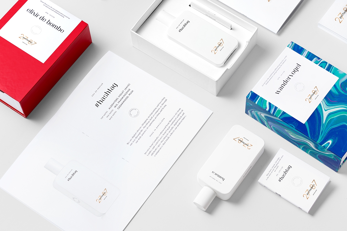 現代化高端香水瓶型與包裝盒設計